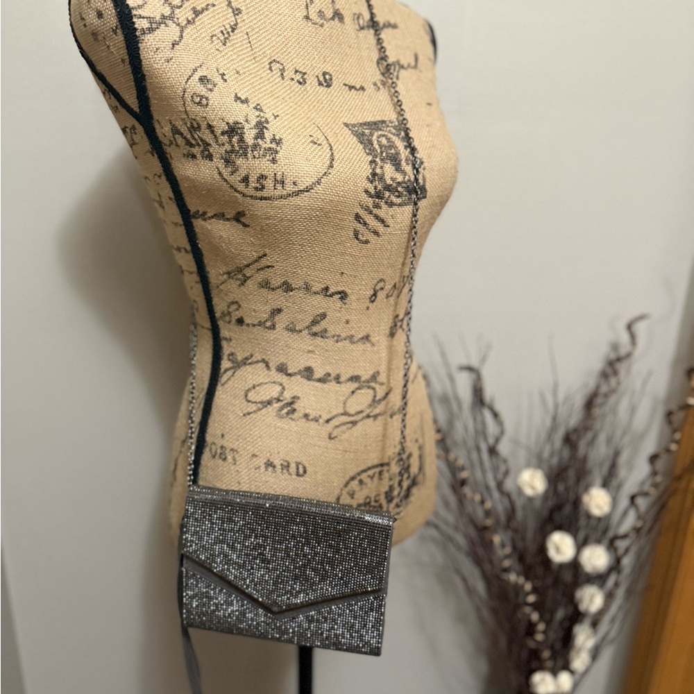 Sparkling Silver Clutch Bag
